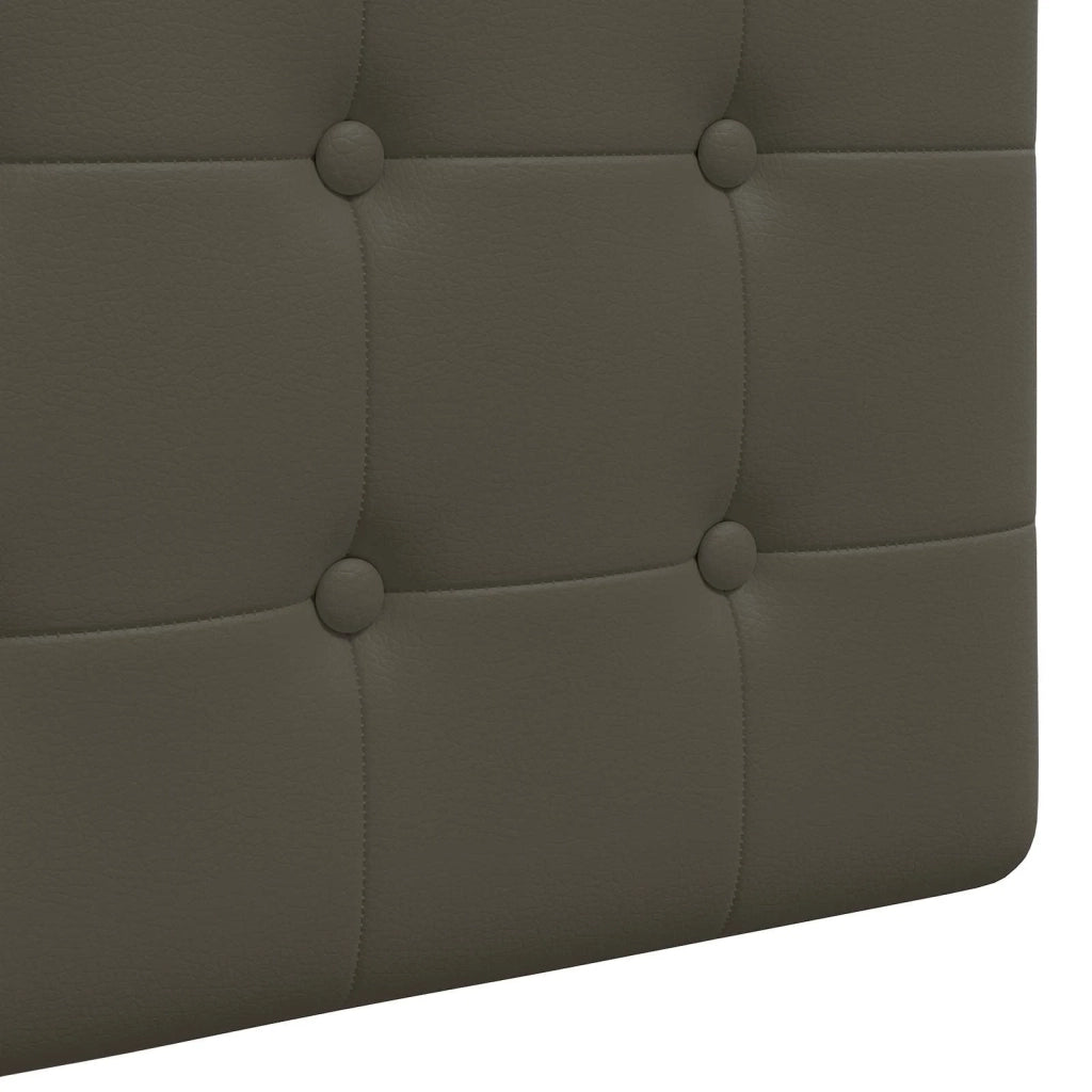 Testiera | Testata sospesa Con luce LED Grigio Similpelle