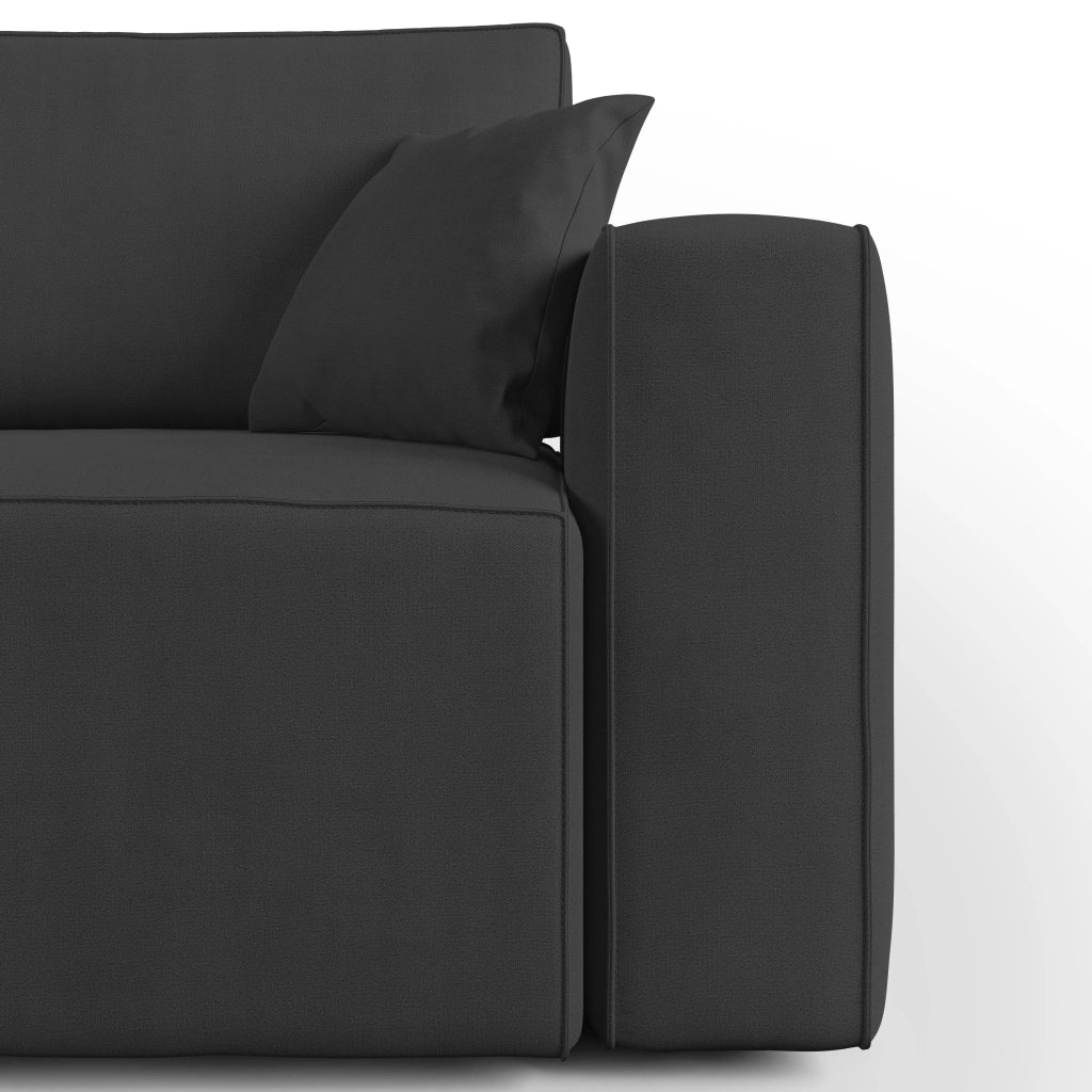 Morfeo Divano in tessuto impermeabile 215 cm nero