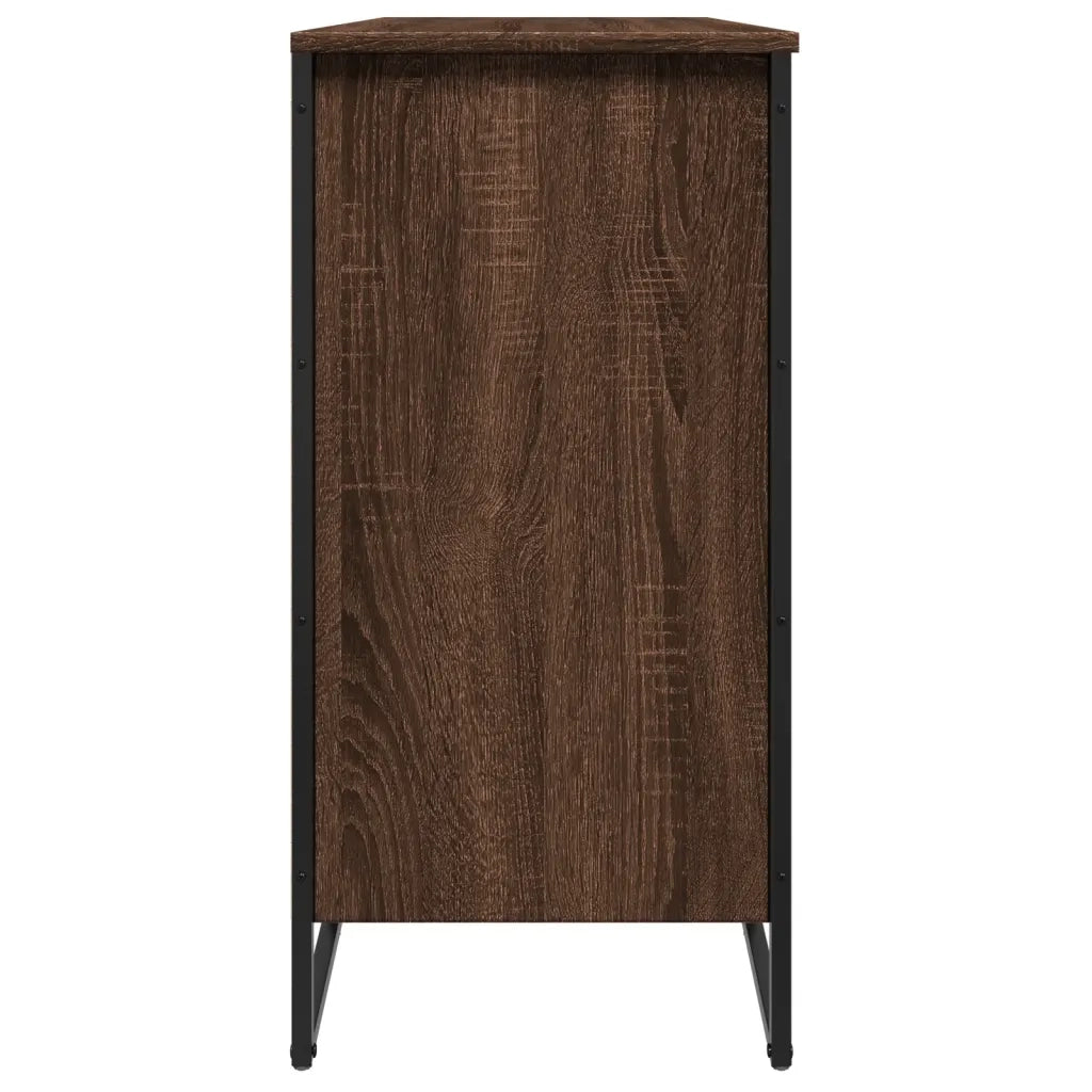 Scarpiera-Scaffale per scarpe Rovere Marrone 80x38x78 cm in Truciolato