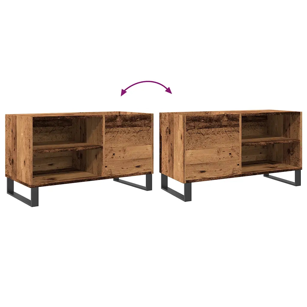Mobile Porta Dischi Legno Antico 84,5x38x48cm Legno Multistrato CFW4115031
