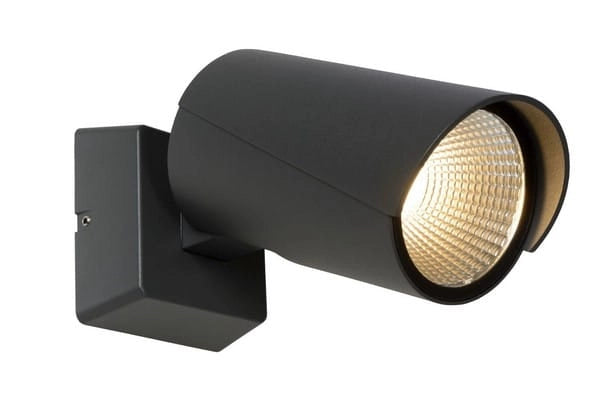 Applique Lucide Manal LED 12W 3000K nera IP65 988lm