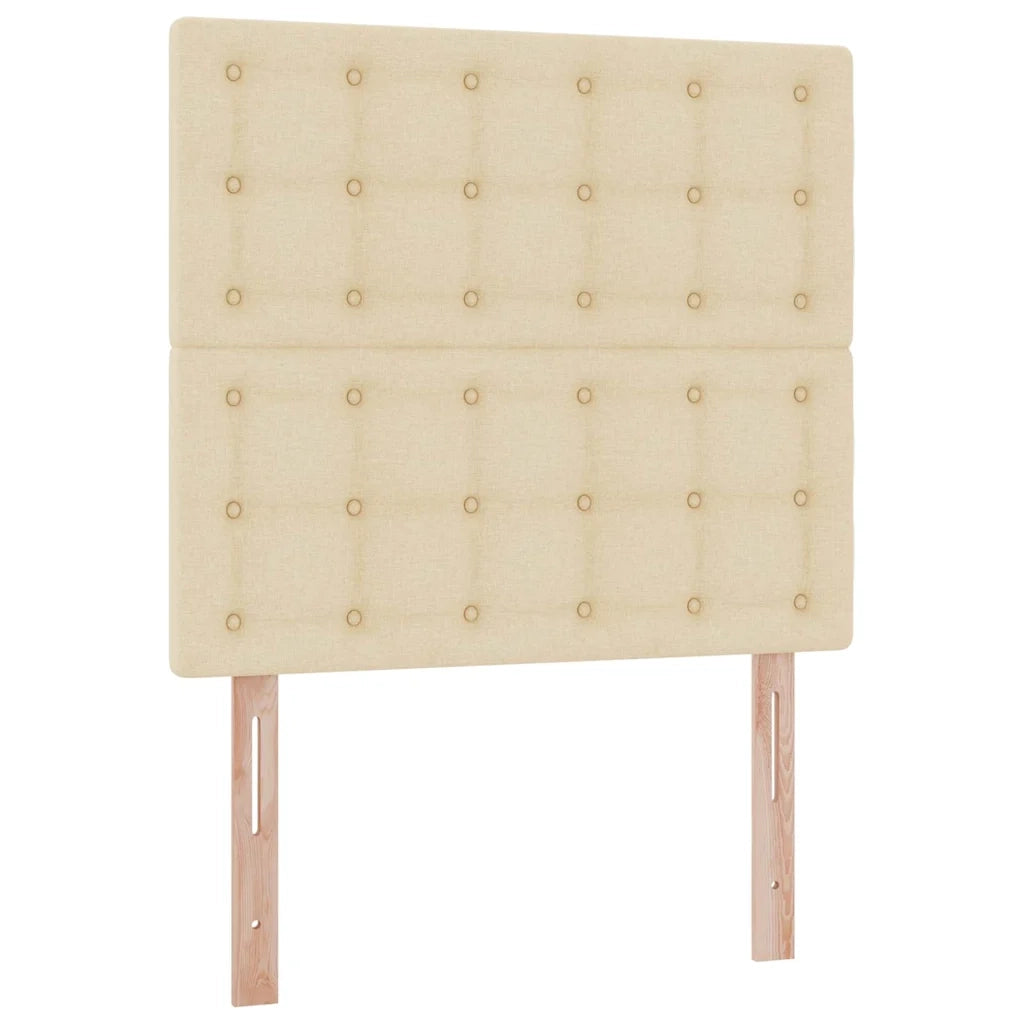 Letto con contenitore e LED Crema 100 x 200 cm Poliestere 3372526