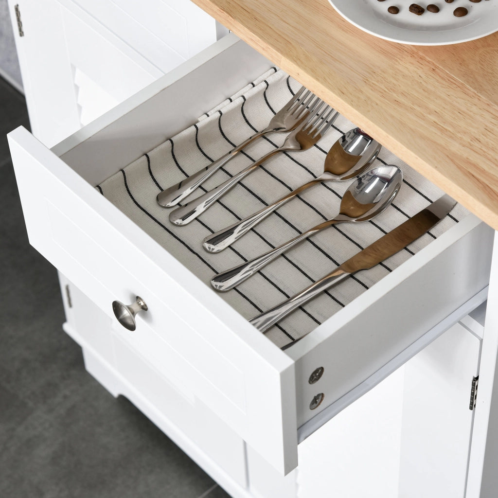 Mobile Buffet Dispensa ¨C Xylo ¨C Legno Bianco Stile Classico 68x39.5x170cm