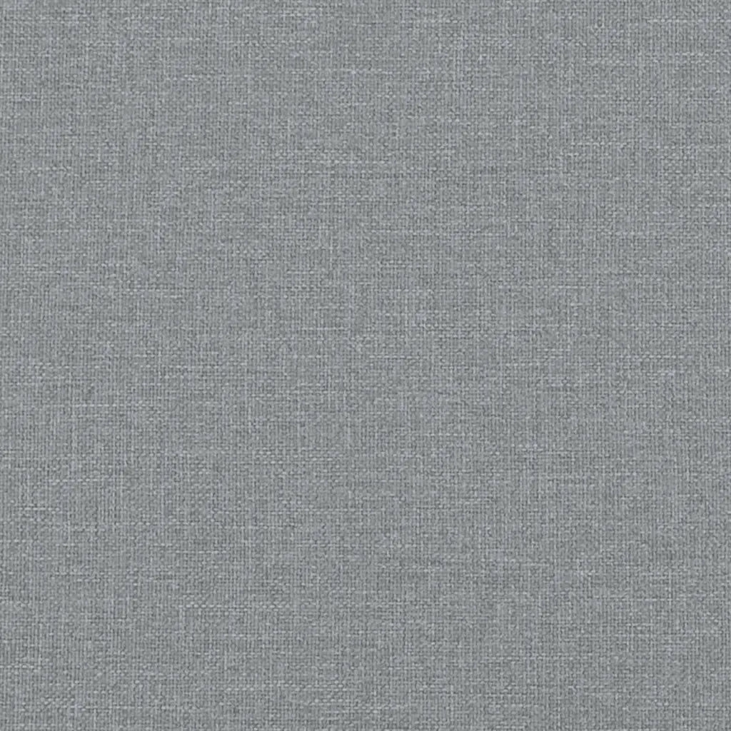 Poltrona con Gambe a Dondolo | Sedia Relax e Sgabello Grigio Chiaro Tessuto