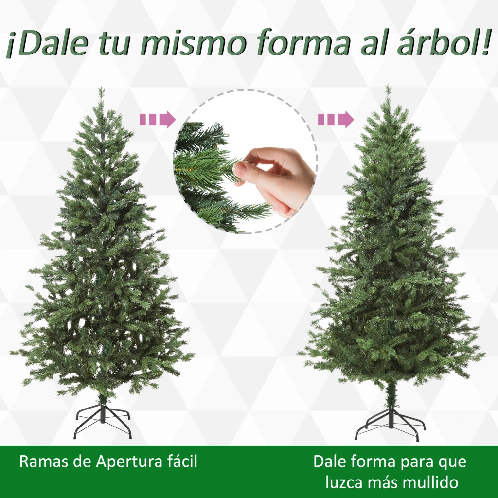 Albero di Natale Artificiale 90x180 cm con Base Pieghevole ¨C Minimal ¨C Verde