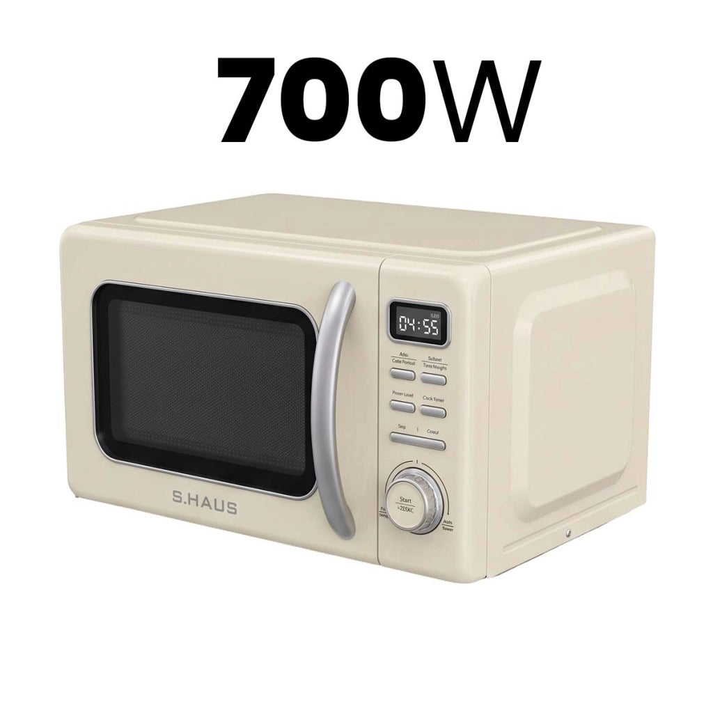 Forno a Microonde 20L 700W Modello Solo Digitale con 11 Livelli di Potenza Beige SWISS HAUS