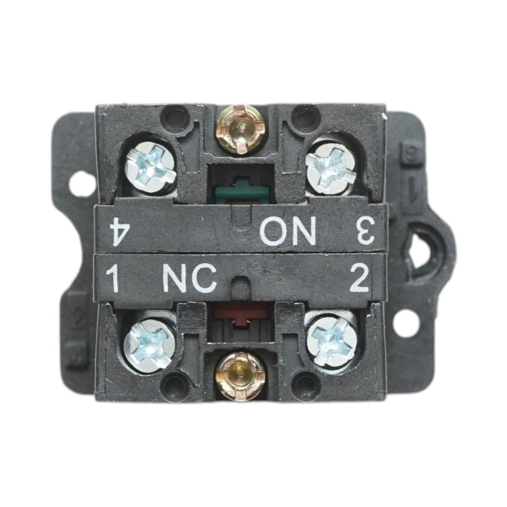 Pulsante con ritorno, nero, 1NO+1NC, 400V/10A LAY5 Breckner Germany