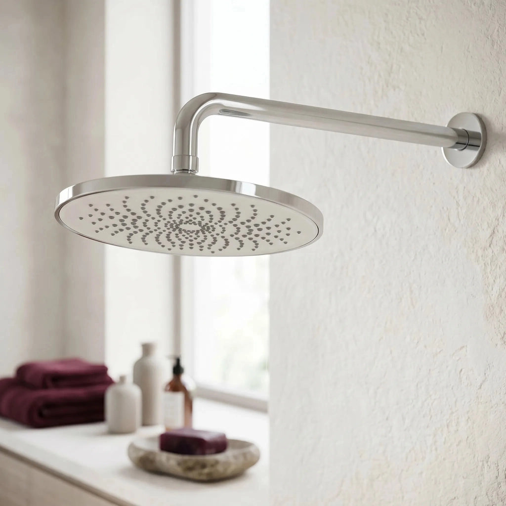 Braccio Doccia Rotondo Rea Js-9021 40cm Chrome
