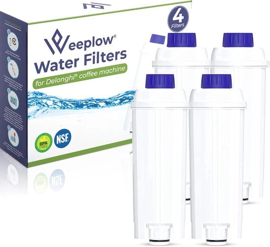 Filtro acqua per macchine Delonghi - Compatibile - 4 pezzi