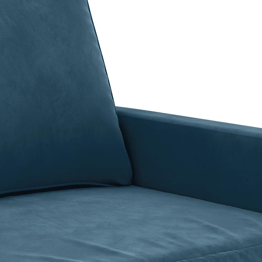 Poltrona | Sedia Relax Blu 60 cm Velluto