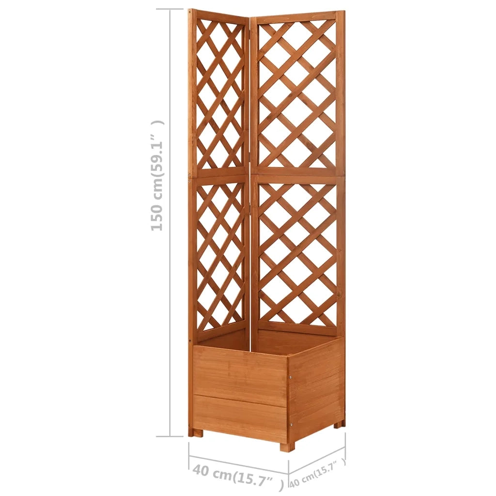 Traliccio ad Angolo 40x40x150 cm in Massello di Abete 316411