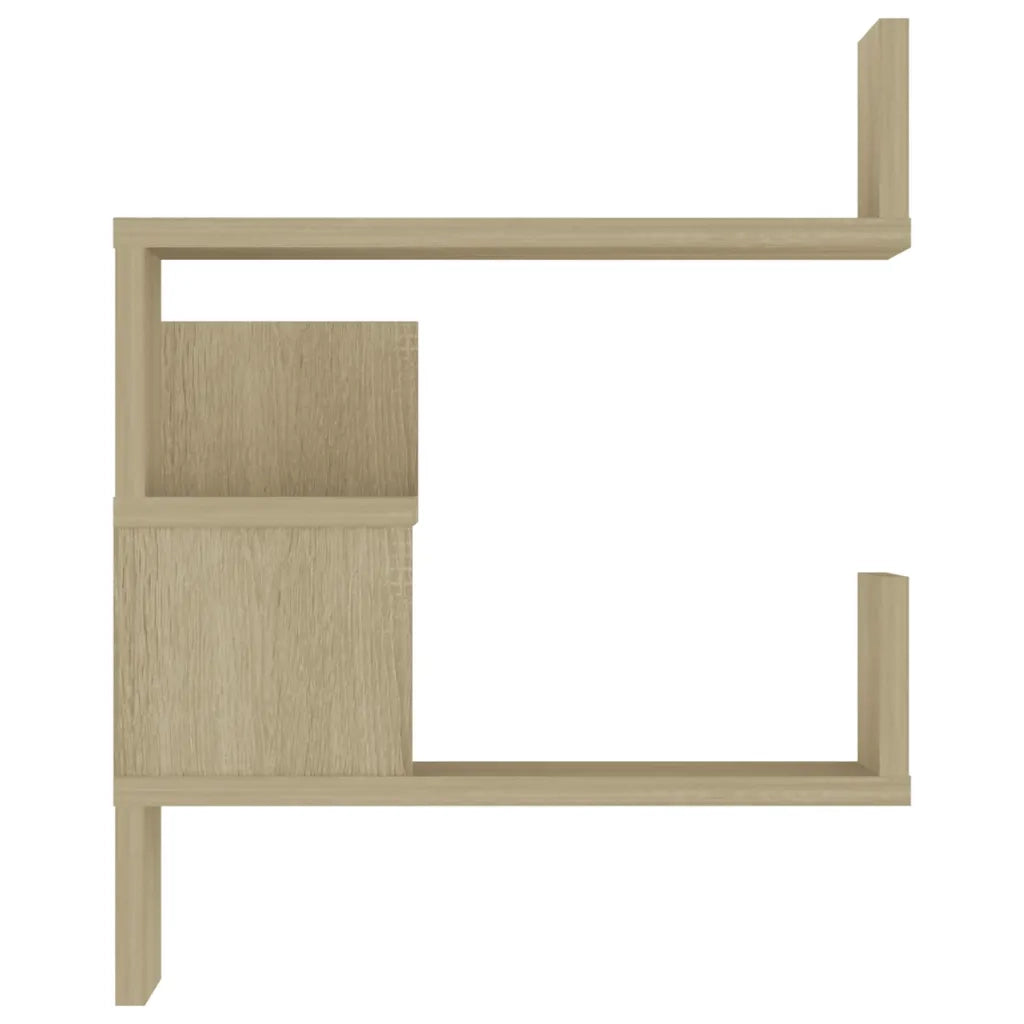 2 pz Scaffali Angolari Muro | Mensola a parete Sonoma 40x40x50cm Legno Multistrato