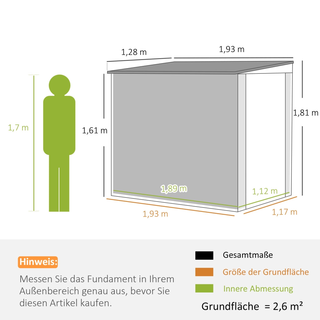 Casetta da giardino ¨C Minimal ¨C acciaio antracite