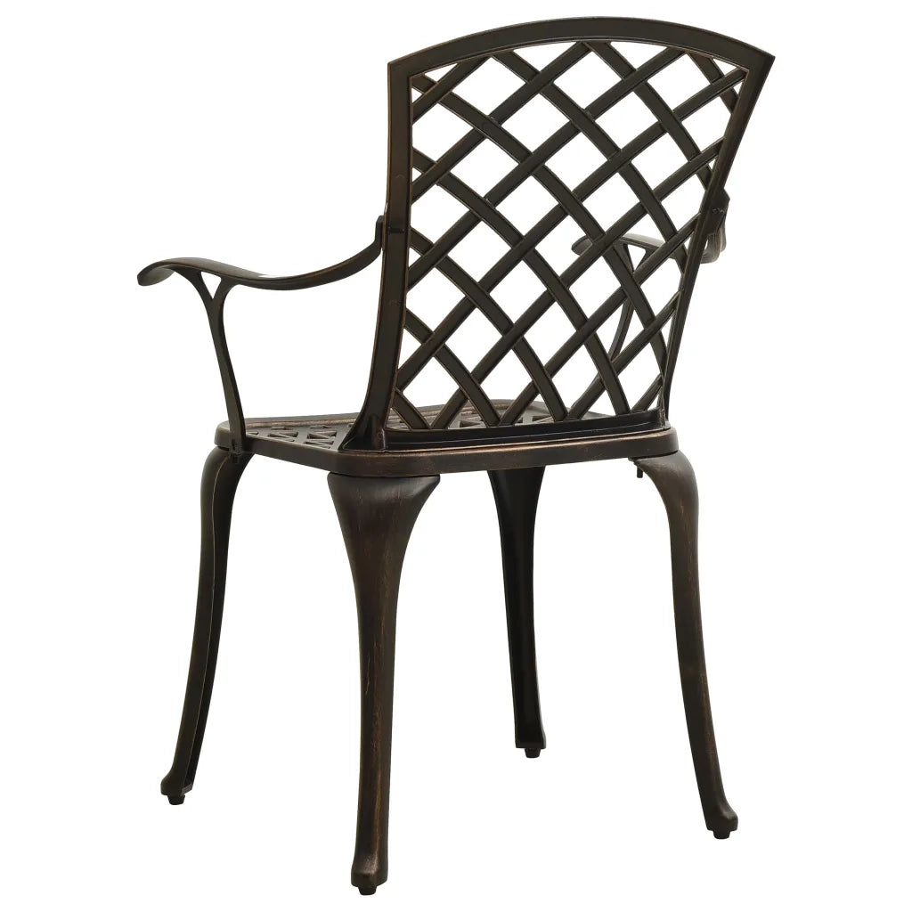 Set da Bistrot 5 pz in Alluminio Pressofuso Bronzo 3070610