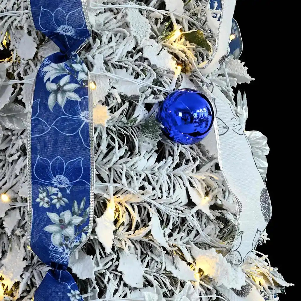 Albero di Natale | Decorazioni natalizie artificiale con 100 LED Bianco 150 cm PVC