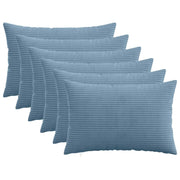 Federa 6 pcs HEERLEN Blu 50 x 80 cm corduroy 911972
