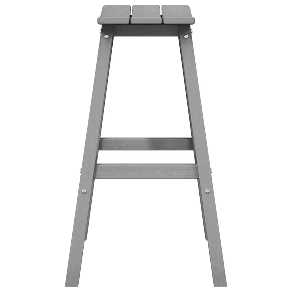 Sgabello da bar 2 pcs Grigio chiaro 52 x 43 x 73,5 cm HDPE 42006612