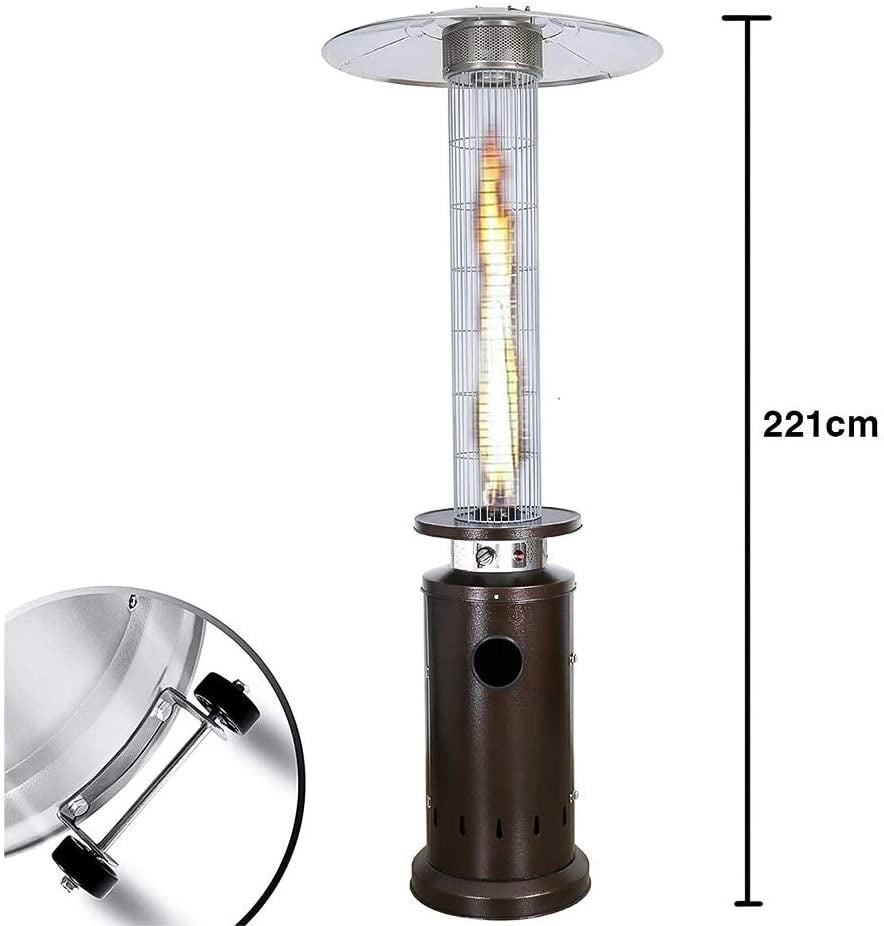 Marvin Stufa A Fungo Gas Bombola Gpl Da Esterno Portatile Cilindro Arredo Per Terrazzo Patio Giardino Locali Ristoranti