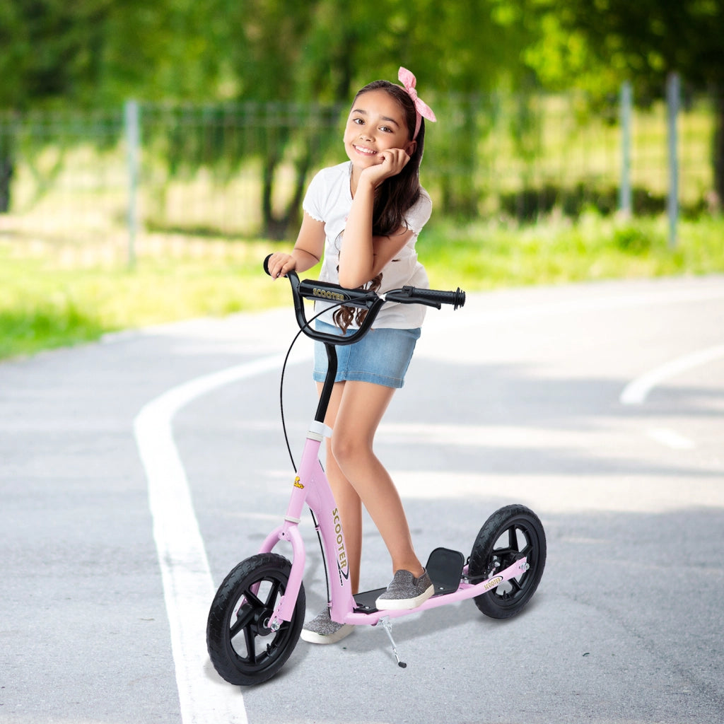 Patinete per Bambini 5-12 Anni ¨C Minimal ¨C Rosa 120x52x80-88 cm
