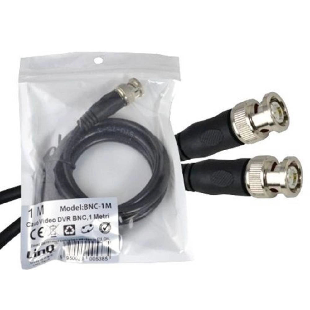Trade Shop - Cavo Video Dvr Bnc Per Telecamera Plug And Play Lunghezza 1 Metro Bnc-1m -