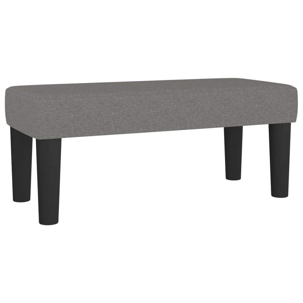 Giroletto a Molle con Materasso Grigio Scuro 90x200 cm Tessuto 3136886