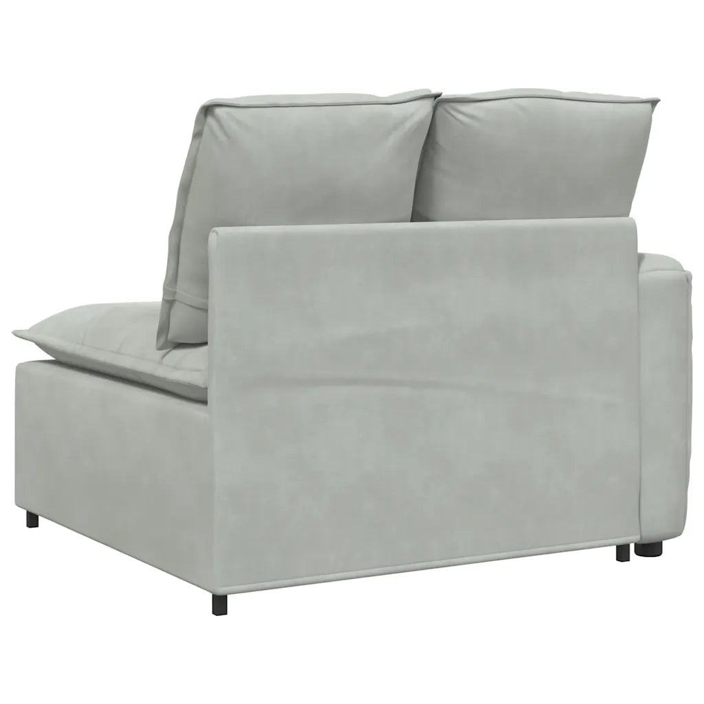 Modulo Terminale Bracciolo Divano Modulare con Cuscini-Sofa Modulare-Divanetto 100 cm 100003