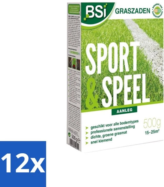 Custodia per erba sintetica sportiva - 500 g - Confezione economica - 12 pezzi