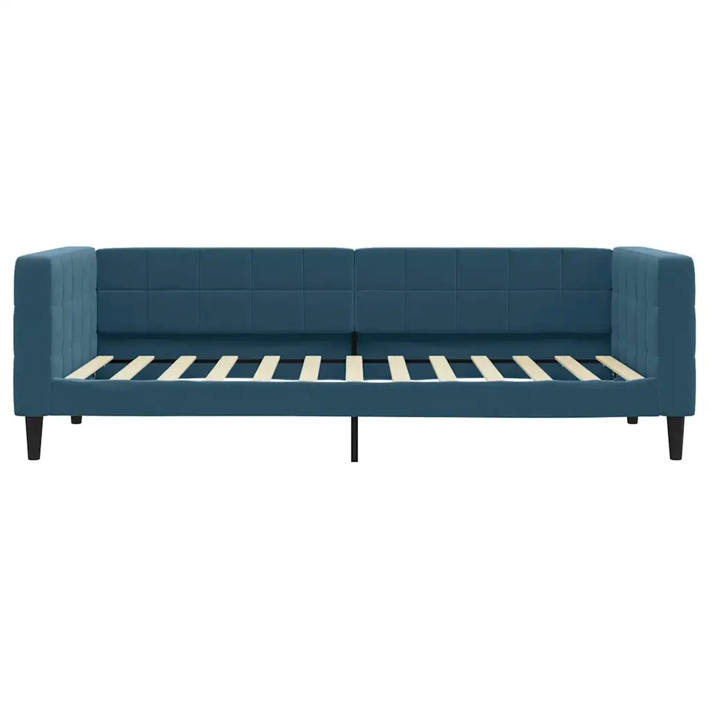 Divano letto | Sof¨¤ letto | Letto singolo Estraibile Blu 100x200 cm in Velluto