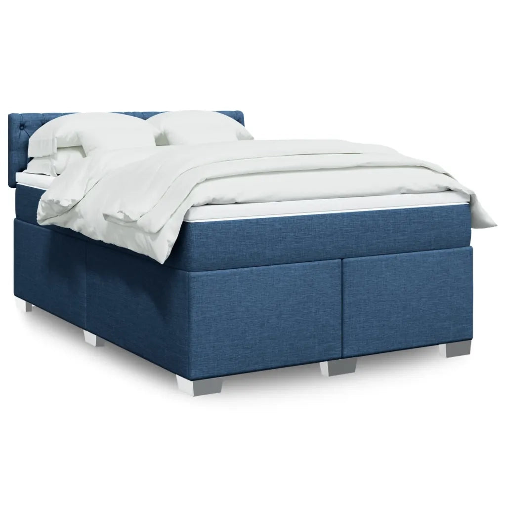 Giroletto a Molle con Materasso Blu 160x200 cm in Tessuto 3288252