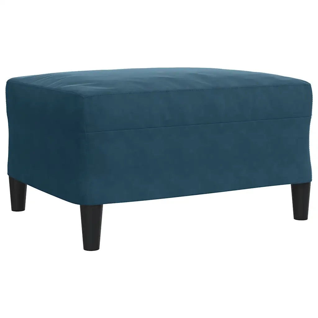Set di Divani 4 pz con Cuscini e Rinforzi Blu in Velluto 3278470