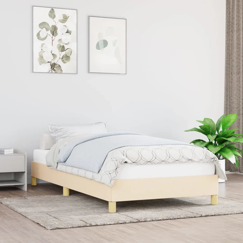 Giroletto senza Materasso Crema 90x190 cm in Tessuto 346783