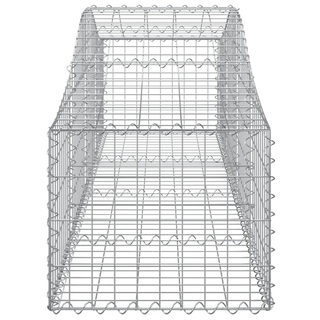 Cesti Gabbioni ad Arco 20 pz 200x50x40/60 cm Ferro Zincato 3145592