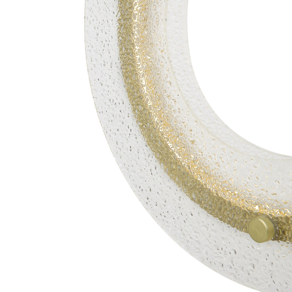 Maytoni applique contemporanea Maya 1 luce LED integrato oro alluminio vetro