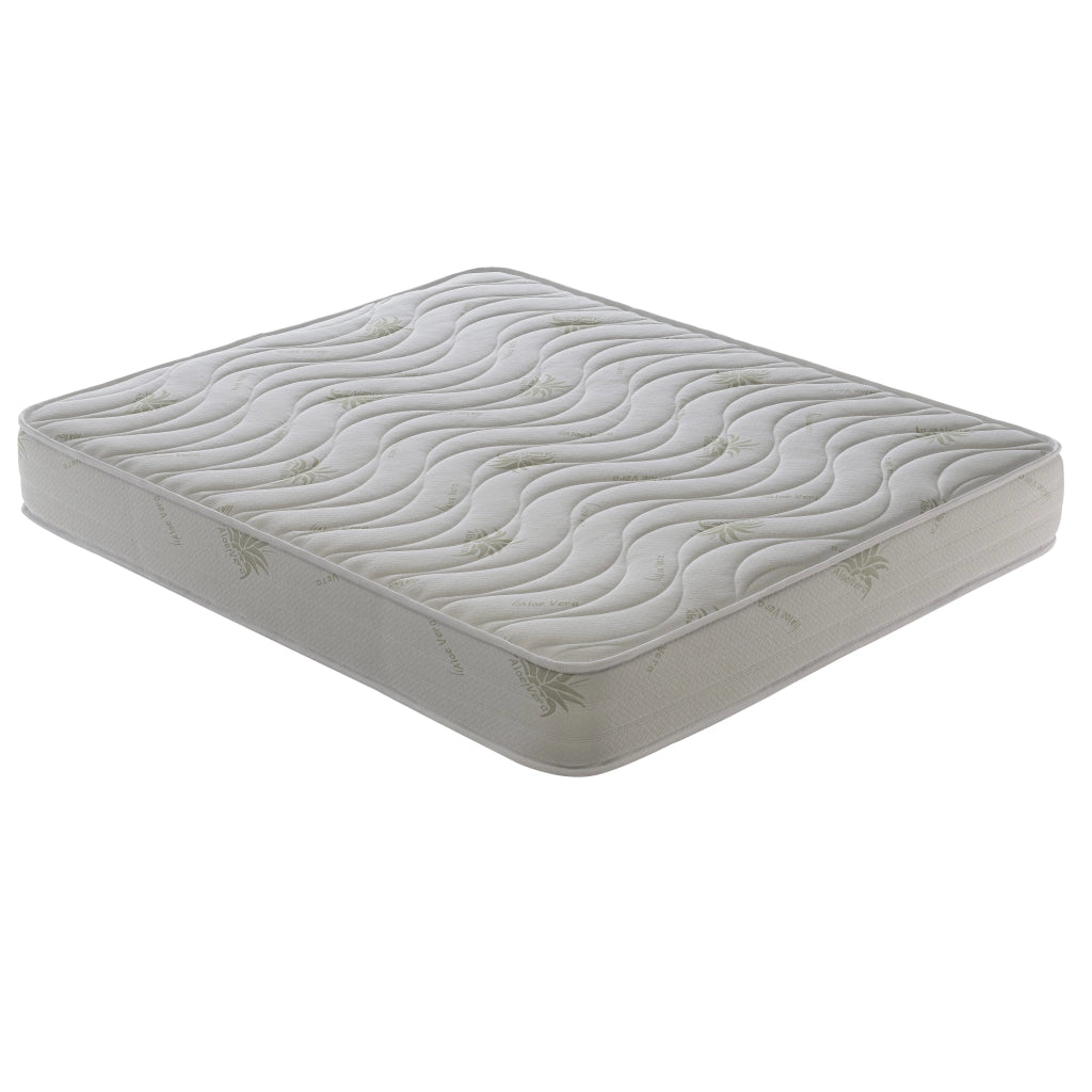 Materasso Matrimoniale 200x200 Alto 25 cm - Aloe Vera – Ortopedico – Alta densità – Onda Massaggiante - Massimo Comfort
