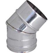GOMITO A 45  ° PER CANNE FUMARIE  EE ? 180 mm