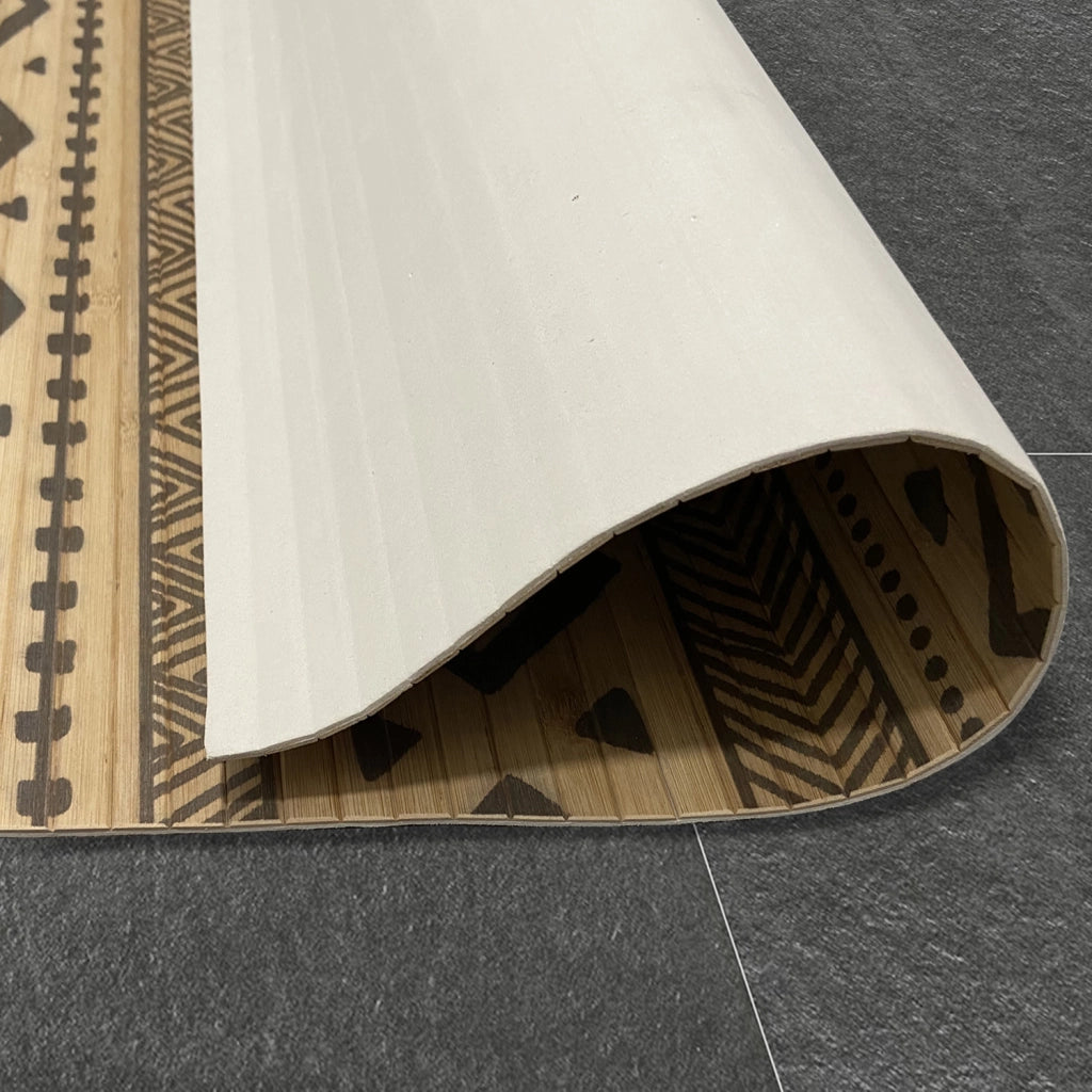 Tappeto vinilico di alta qualità etnica nera 140x200