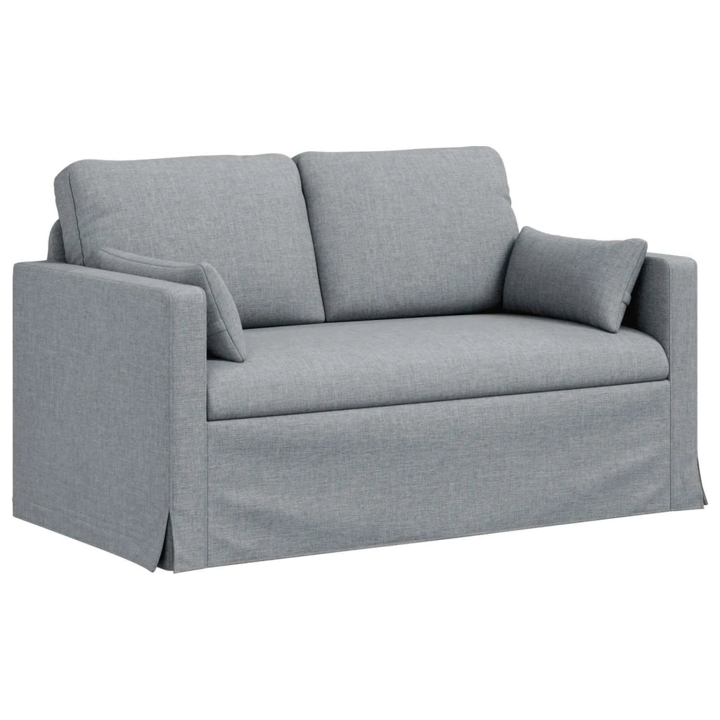 Divano Grigio chiaro 139 x 78 x 80 cm Tessuto