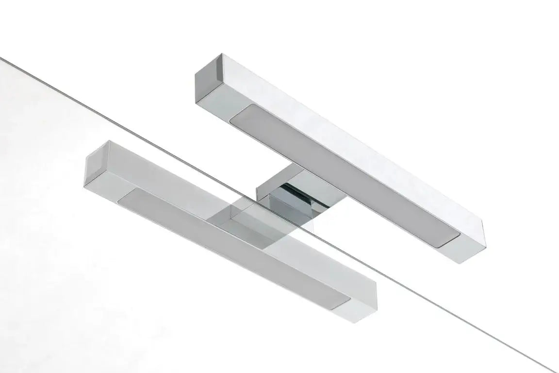 Mobile Bagno 60cm a Terra Con Tre Cassetti e Specchio - Cemento