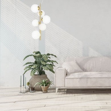 PERLAGE SP6, Sospensione, Ideal Lux