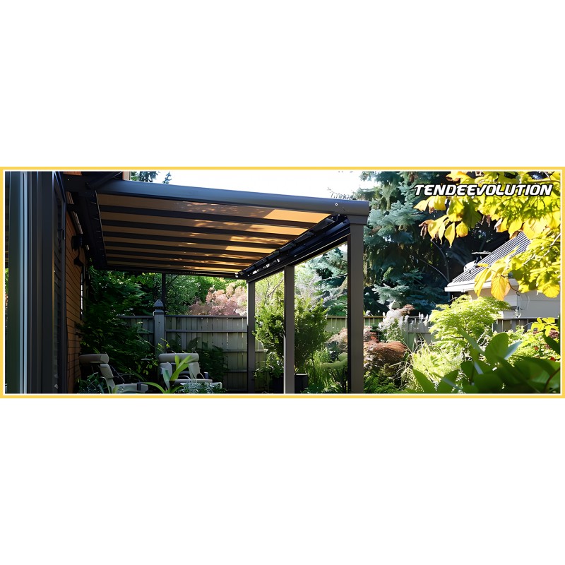 Telo PVC IGNIFUGO Impermeabile Avorio | Telone Solo Rinforzato Sui Lati 650g/mq | Copertura Esterna | 5x2,5m | Resistente Multiuso